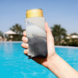 Enfriador De Latas Slim Ryu Shoten: Dragón ascendente sobre Fuji, Japón