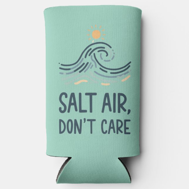 Enfriador De Latas Slim salt air dont care (Anverso)