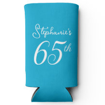 Saludos azules de Aqua a 65 años Fiesta de cumplea