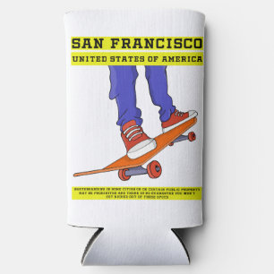 Enfriador De Latas Slim San Francisco, USA Skate