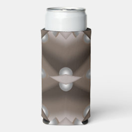 Enfriador De Latas Slim Sawtooth Edged Concentrated Earth Tone Ombre Art