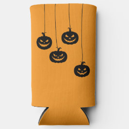 Enfriador De Latas Slim Scary Pumpkin hanging