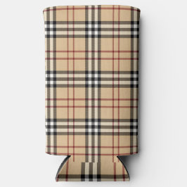 Enfriador De Latas Slim Scottish Tartan Pattern    