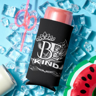 Enfriador De Latas Slim Sea amable con la tipografía motivacional | Feathe