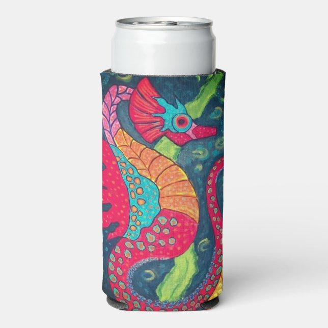Enfriador De Latas Slim Seahorse Skinny Refrigerador de bebidas (Reverso Agua con Gas)