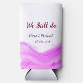 Enfriador De Latas Slim Seguimos haciendo brillo purpurina de color púrpur