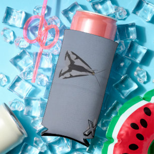 Enfriador De Latas Slim SELTZER refrigerador de bebidas/ZAZZLE/metrópolis