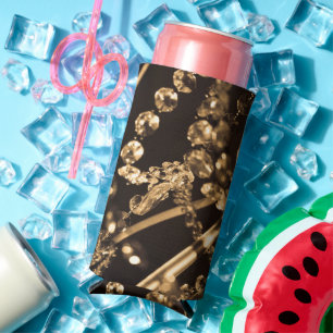 Enfriador De Latas Slim Sepia Crystal Chandelier