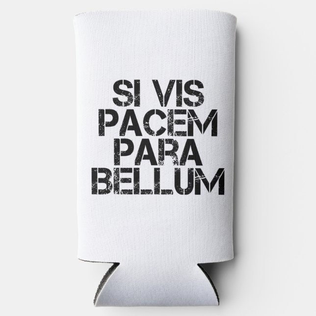 Enfriador De Latas Slim Si Vis Pacem Para Bellum (Anverso)