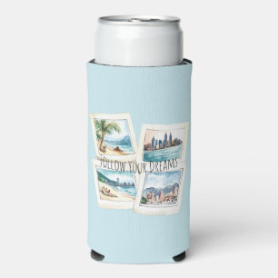 Enfriador De Latas Slim Sigue tus Sueños Viajes por el Mundo París