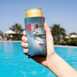 Enfriador De Latas Slim SlipperyJoe's peligro de infección apocalíptica Ha
