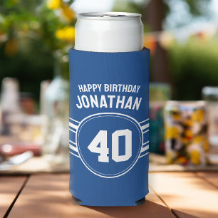 Enfriador De Latas Slim Sobre la colina de la fiesta de cumpleaños con el