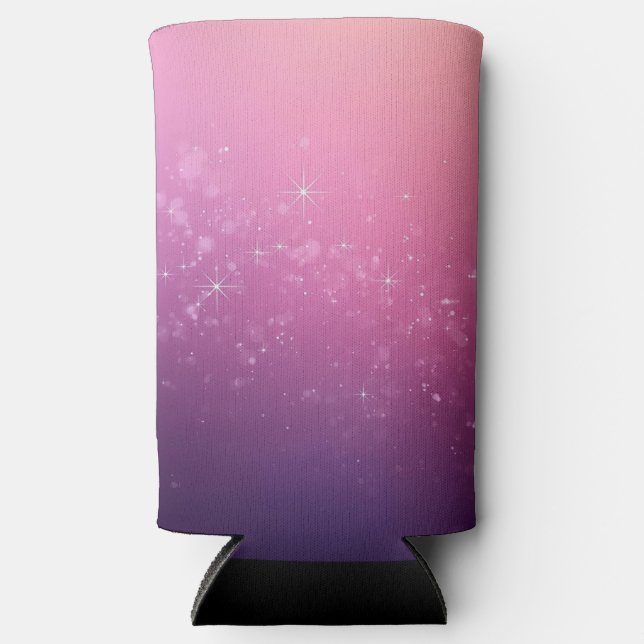 Enfriador De Latas Slim Stars In Pink Space (Anverso)