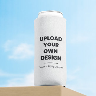 Enfriador De Latas Slim Sube tu propio diseño aquí | Plantilla personaliza