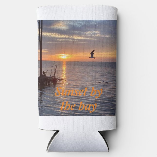 Enfriador De Latas Slim Sunet by the bay Cozzie (Anverso)