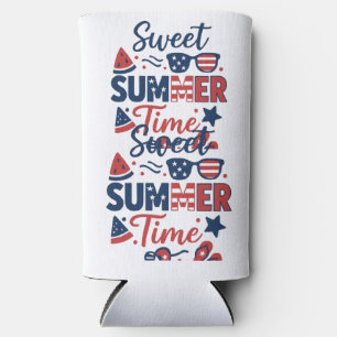 Enfriador De Latas Slim T_shrit Tierra de los libres - Espíritu norteameri