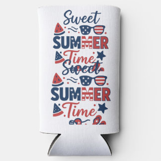 Enfriador De Latas Slim T_shrit Tierra de los libres - Espíritu norteameri