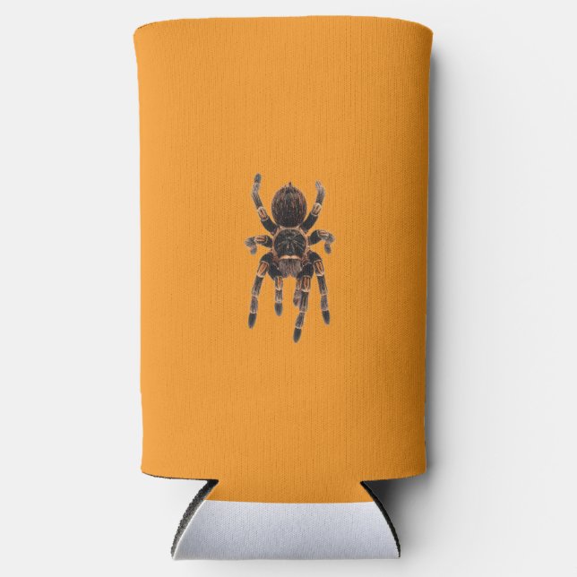 Enfriador De Latas Slim Tarantula naranja (Anverso)
