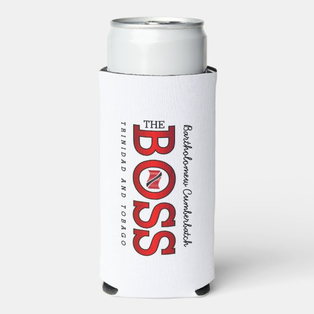 Enfriador De Latas Slim The Boss Trinidad & Tobago (Frente Agua con Gas)