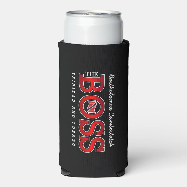 Enfriador De Latas Slim The Boss Trinidad & Tobago (Frente Agua con Gas)