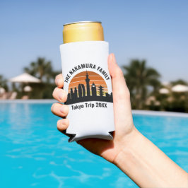 Enfriador De Latas Slim Tokio: Un recuerdo de vacaciones para Personalizad