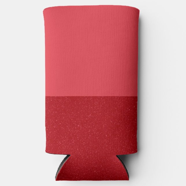 Enfriador De Latas Slim Tomato Red Duo-Tone Customizable Can Cooler (Anverso)