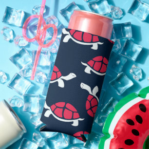 Enfriador De Latas Slim Tortuga temática oscura