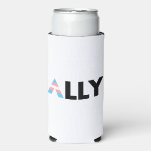 Enfriador De Latas Slim Trans Ally LGBTQ Transgender LGBT