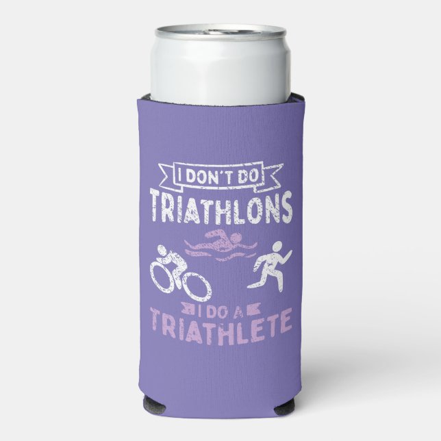 Enfriador De Latas Slim Triathlon Funny (Frente Agua con Gas)