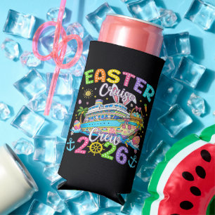 Enfriador De Latas Slim Tripulación de crucero de Pascua 2026 Vacaciones f