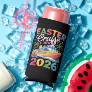 Enfriador De Latas Slim Tripulación de crucero de Pascua 2026 Vacaciones f
