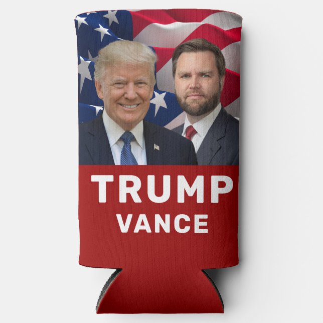 Enfriador De Latas Slim Trump Vance 2024 (Anverso)