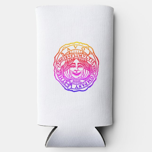 Enfriador De Latas Slim Tumbler de vino arcoiris (Anverso)