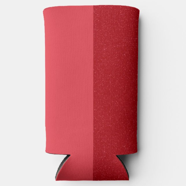 Enfriador De Latas Slim Two-Tone Tomato Red Custom Seltzer Cooler (Anverso)