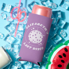 Enfriador De Latas Slim Última disco retro Bachelorette Disco Ball