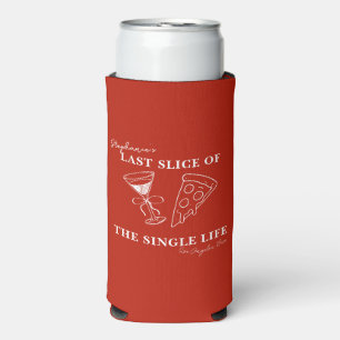 Enfriador De Latas Slim Última pieza roja de la soltera de la vida
