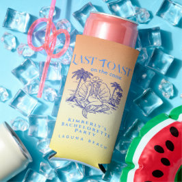 Enfriador De Latas Slim Última tostada Cowgirl azul Mermaid Sunset Bach Fi