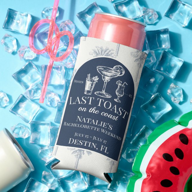 Enfriador De Latas Slim Última Tostada En La Bachelorette Costera Personal (Verano in situ)