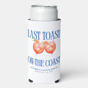 Enfriador De Latas Slim Último brindis en la costa Aperol Spritz Despedida