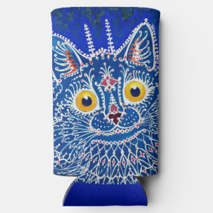 Enfriador De Latas Slim Un gato de estilo gótico por Louis Wain 