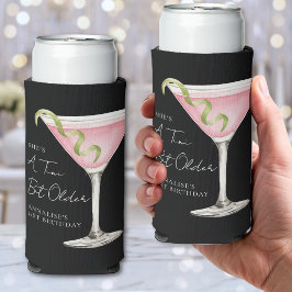 Enfriador De Latas Slim Un Martini Un Poco Más Viejo Cumpleaños