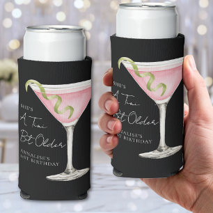 Enfriador De Latas Slim Un Martini Un Poco Más Viejo Cumpleaños