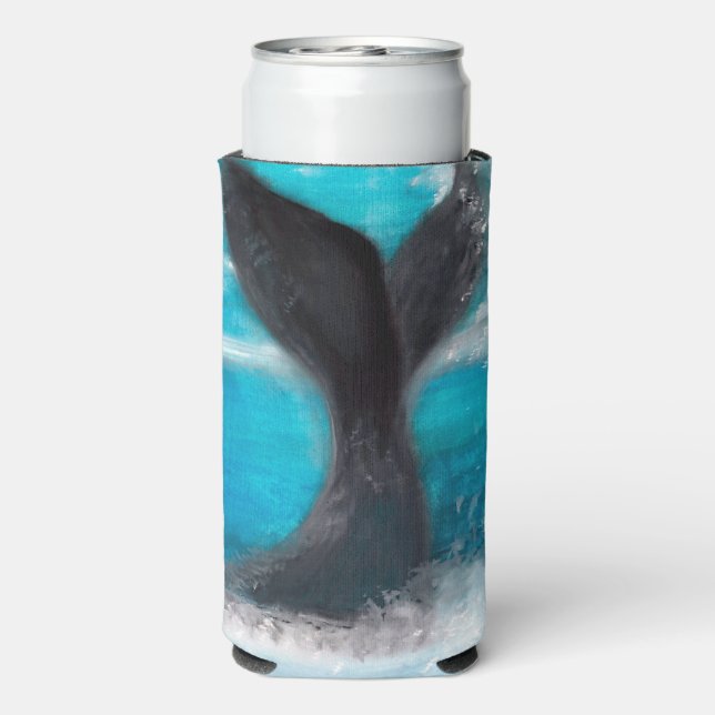 Enfriador De Latas Slim Una cola de ballena (Reverso Agua con Gas)