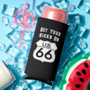 Enfriador De Latas Slim US Route 66 Classic Get Your Kicks
