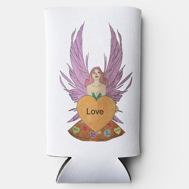 Enfriador De Latas Slim Valentines Faerie (Anverso)