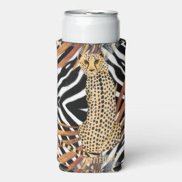 Enfriador De Latas Slim Vaso para vino de guepardo salvaje – Arte de vida