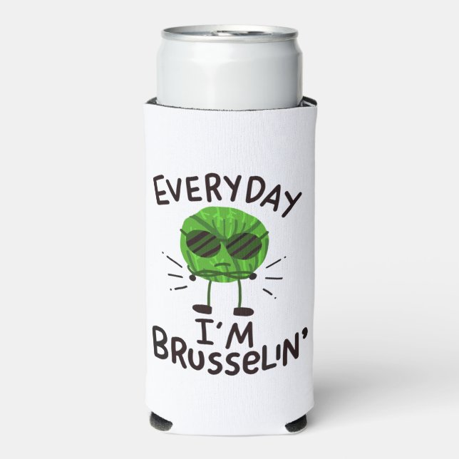 Enfriador De Latas Slim Vegan Brussels Sprouts (Frente Agua con Gas)