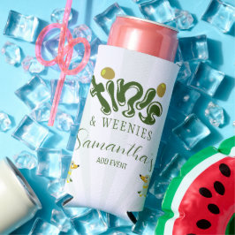 Enfriador De Latas Slim Verduras y Martinis divertidos Fiesta de cumpleaño