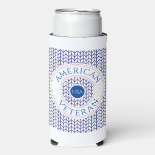 Enfriador De Latas Slim VETERANO AMERICANO Enfriador de Lata Slim Seltzer