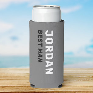 Enfriador De Latas Slim Viaje de soltero divertido moderno y fresco en la 